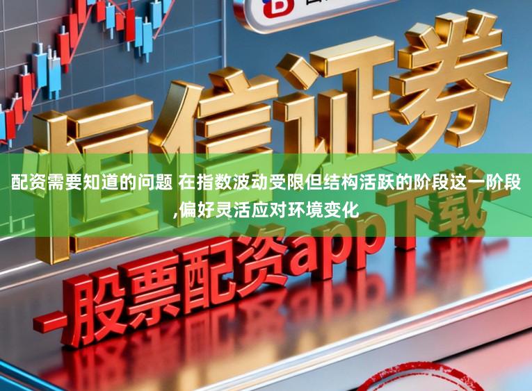 配资需要知道的问题 在指数波动受限但结构活跃的阶段这一阶段,偏好灵活应对环境变化