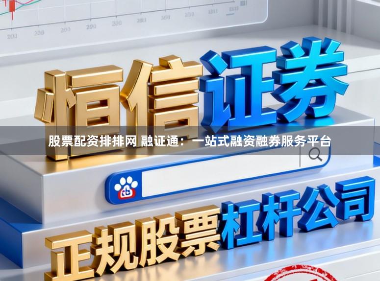 股票配资排排网 融证通：一站式融资融券服务平台